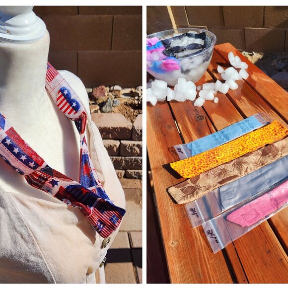 Reusable Hand Crafted Neck Cooler - Bandana - Headband - Bundle and Save! - Picture 1 of 1